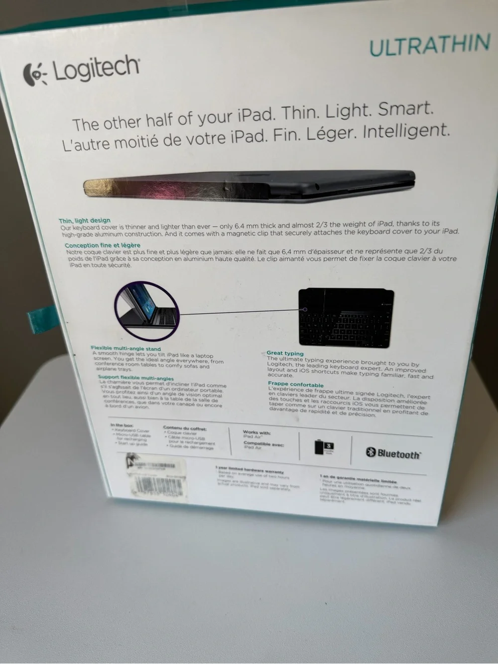 Logitech Black Bluetooth Tablet Keyboard Case